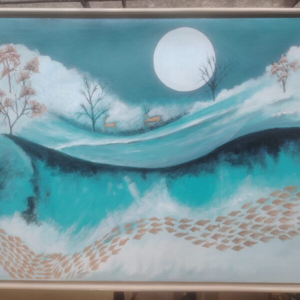 Abstract Painting on canvas