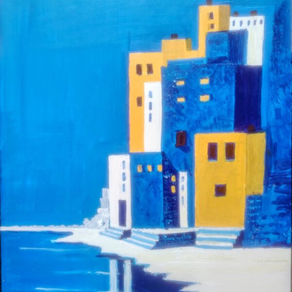 Abstract painting of Buildings