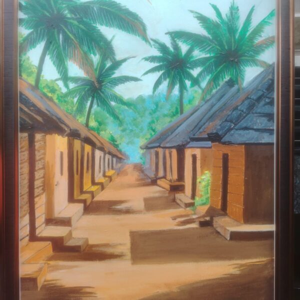 Village Morning Scene