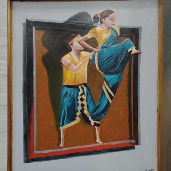 3D painting of Dancers and shadows