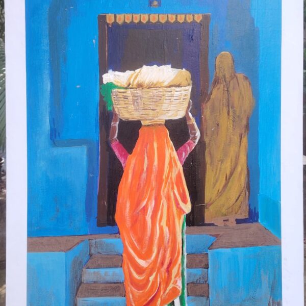 Vegetable seller painting