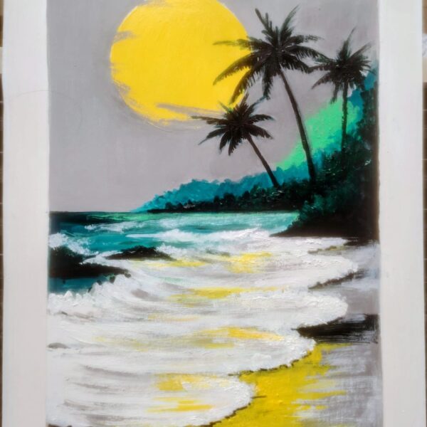 Abstract of Seascape painting